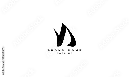 VA AV V AND A Abstract initial monogram letter alphabet logo design	
