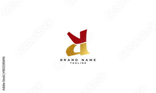 VD DV V AND D Abstract initial monogram letter alphabet logo design	
