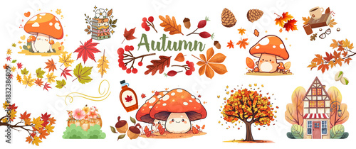 seamless pattern autumn 001 - 1