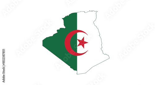 Algeria Flag A symbolic representation of the nation's heritage, identity, and values. National emblem