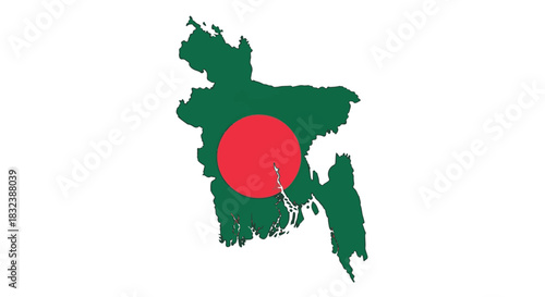 Bangladesh Flag A Symbolic Representation of the Nation's Identity in a Green and Red Display