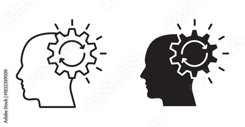 Realization icon graphic design. Vector icon illustrations