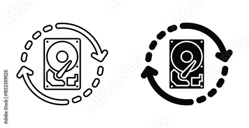 Recovery icon graphic design. Vector icon illustrations