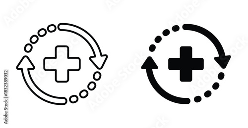 Recovery icon graphic design. Vector icon illustrations