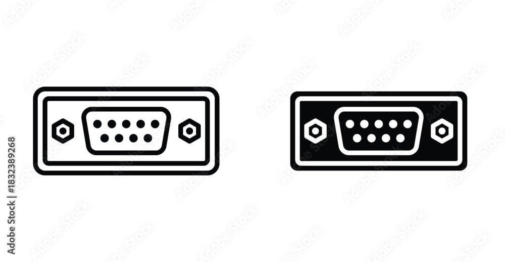 Fototapeta premium Serial icon graphic design. Vector icon illustrations
