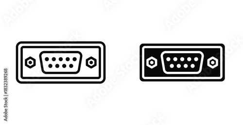 Serial icon graphic design. Vector icon illustrations