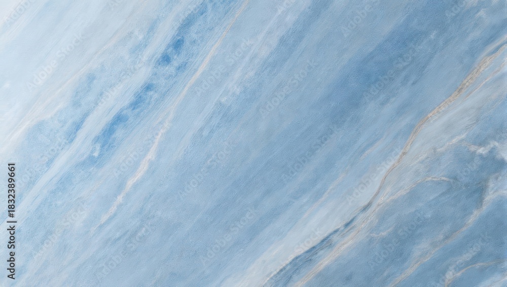 Fototapeta premium Abstract Blue and White Marble Texture Background with Diagonal Veins.