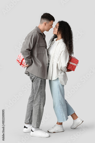 Loving young couple with gi...