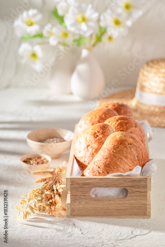 Homemade and hot buns fresh...