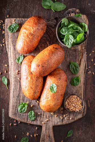 Delicious and healthy spina...