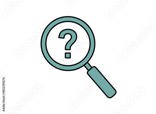 Sad Person Sitting Head In Hands Under Magnifying Glass With Question Mark Symbolizing Confusion Doubt And Uncertainty In Flat Vector Illustration
