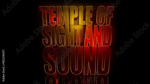 Temple of Sight and Sound Gold Glass