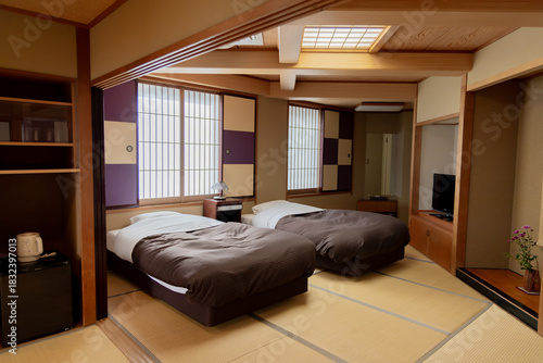 Foto 日本の高級な宿泊旅館部屋