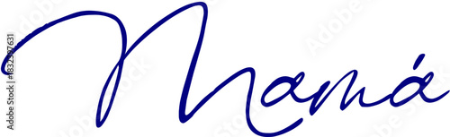 mamá, lettering, fondo transparente, png	