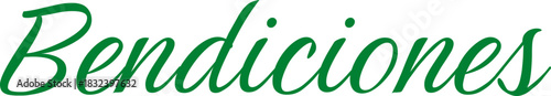 Bendiciones, lettering, fondo transparente, png	