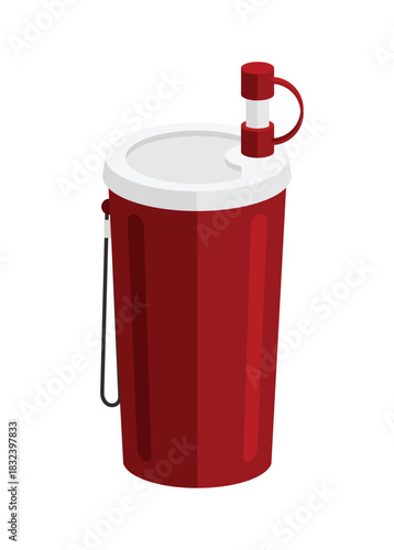 Drinking water container. Simple flat illustration.