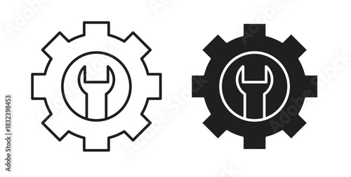 Project Development icon simple vectors in black, suitable for projects