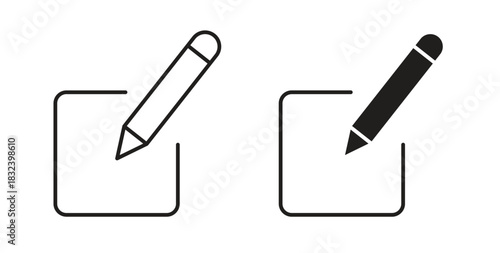 Register icon simple vectors in black, suitable for projects