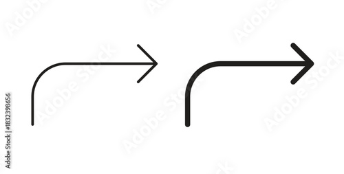 Reply icon simple vectors in black, suitable for projects