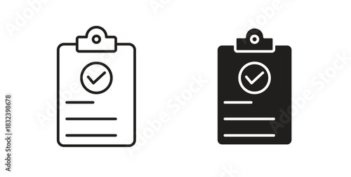 Result icon simple vectors in black, suitable for projects