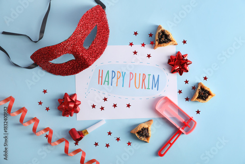 Card with text HAPPY PURIM,...