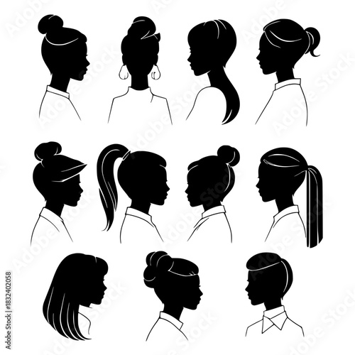 various kinds of women's hairstyles 
