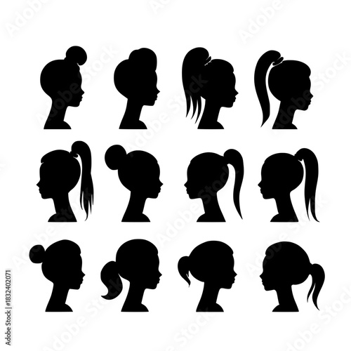 various kinds of women's hairstyles 