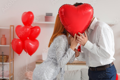 Beautiful young couple with...