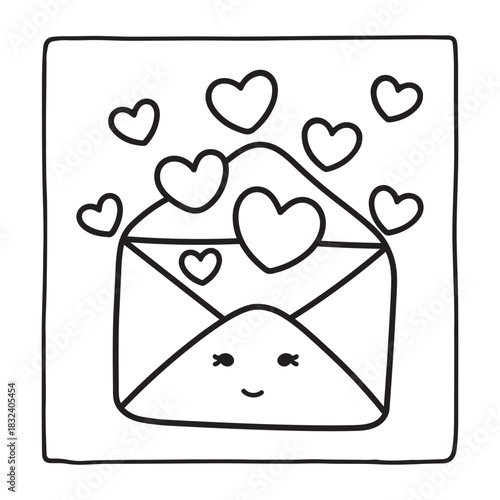 Bold and Easy Valentine's Day Coloring Page for Kids and Adults,  Cozy Love Coloring Page, Cute and Cozy, Bold and Easy, Fun Romantic, Hygge-Inspired Designs, Valentine's Day, Self-love, Victor art.