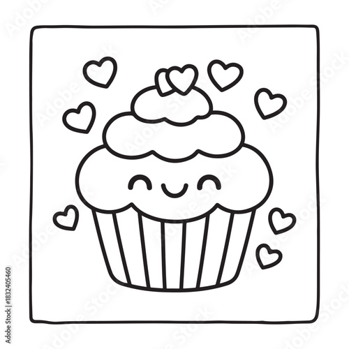 Bold and Easy Valentine's Day Coloring Page for Kids and Adults,  Cozy Love Coloring Page, Cute and Cozy, Bold and Easy, Fun Romantic, Hygge-Inspired Designs, Valentine's Day, Self-love, Victor art.