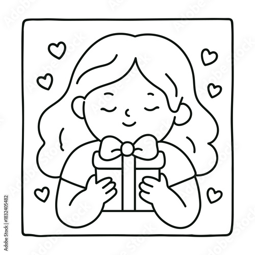 Bold and Easy Valentine's Day Coloring Page for Kids and Adults,  Cozy Love Coloring Page, Cute and Cozy, Bold and Easy, Fun Romantic, Hygge-Inspired Designs, Valentine's Day, Self-love, Victor art.