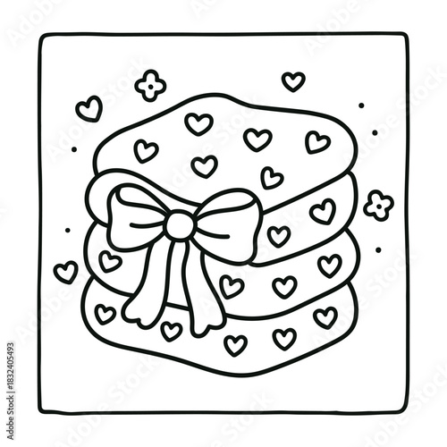 Bold and Easy Valentine's Day Coloring Page for Kids and Adults,  Cozy Love Coloring Page, Cute and Cozy, Bold and Easy, Fun Romantic, Hygge-Inspired Designs, Valentine's Day, Self-love, Victor art.