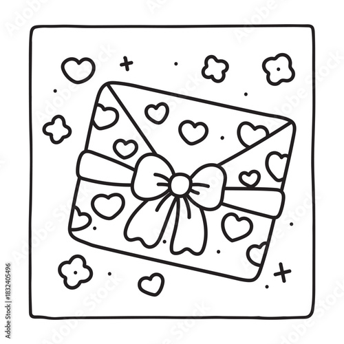 Bold and Easy Valentine's Day Coloring Page for Kids and Adults,  Cozy Love Coloring Page, Cute and Cozy, Bold and Easy, Fun Romantic, Hygge-Inspired Designs, Valentine's Day, Self-love, Victor art.