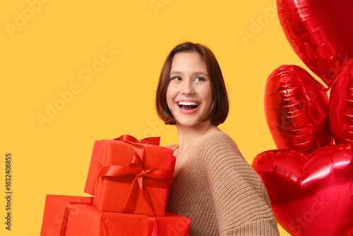 Beautiful young woman with ...