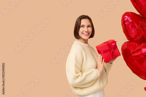 Beautiful young woman with ...