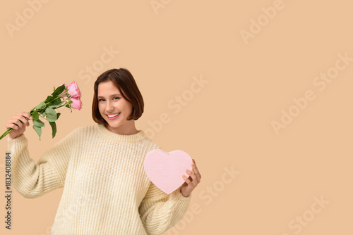 Beautiful young woman with ...