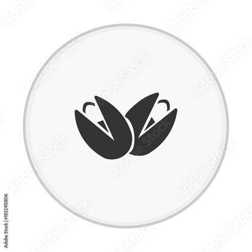 Two Pistachio Nuts Icon