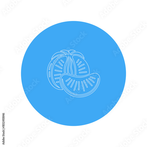 peeled tangerine icon