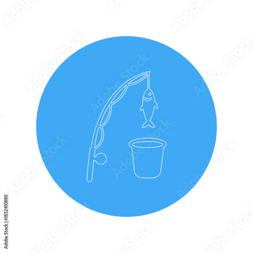 Fishing Rod Angling Icon