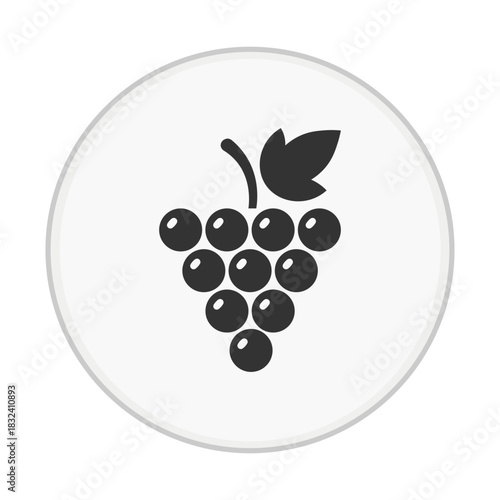 Single Cluster of Grapes Icon