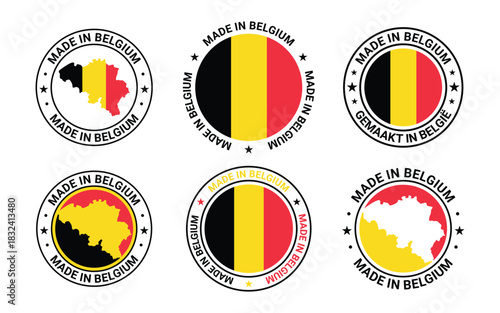 made in belgium stamp set