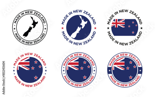 set of label design templates made in new zealand	