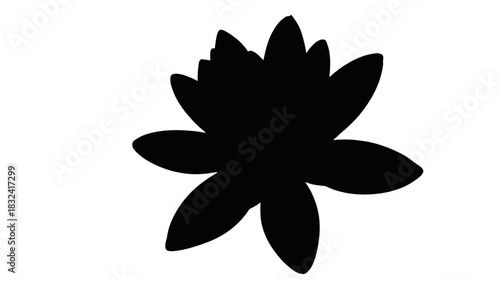 Elegant water lily blossom for peaceful designs and nature themed projects needing a floral touch