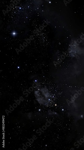Deep Space Star Field with Faint Nebulae