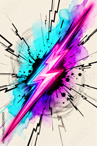 Electric Neon Collision