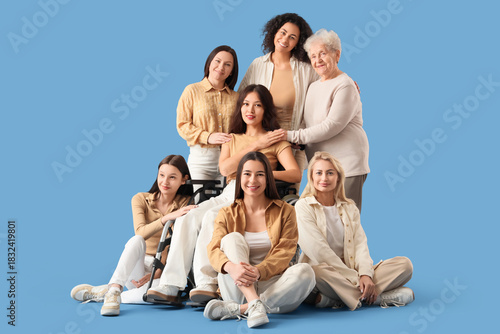 Group of beautiful women sm...