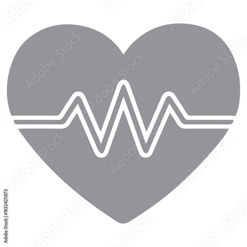 Heartbeat Heart Icon