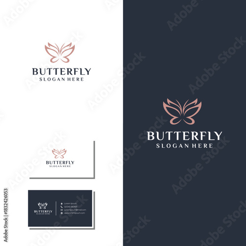 Elegant Butterfly Logo Design for Beauty and Nature Brands