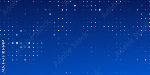 Abstract Finance Digital Business Background. Fintech Technology or Science Research Presentation Backdrop. Digital Crypto Business Vector Illustration.