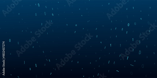 A stream of binary matrix code on the screen. numbers of the computer matrix. The concept of coding, hacker or mining of crypto-currency bitcoin.